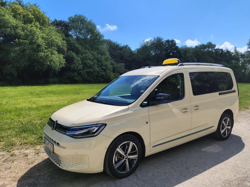 Weißes Auto in der Natur