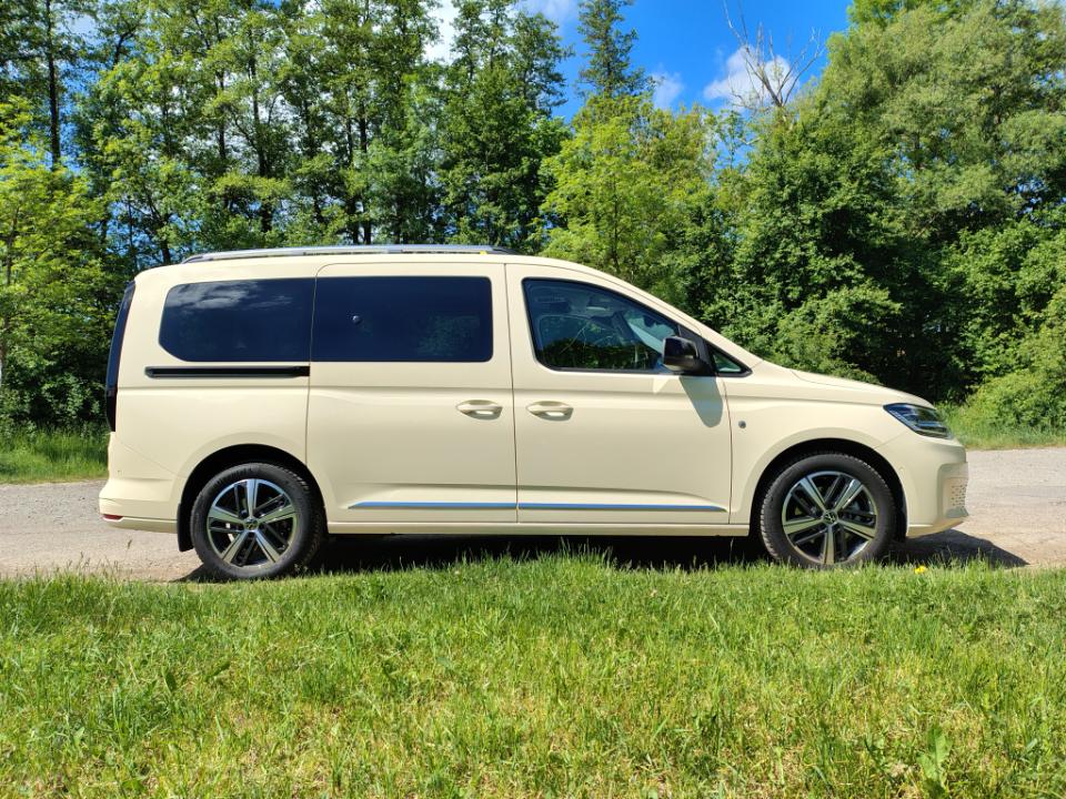 Weißes Auto in der Natur