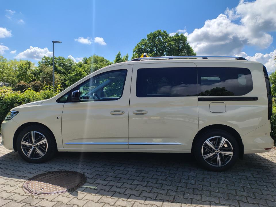 Weißes Auto in der Natur